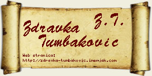 Zdravka Tumbaković vizit kartica